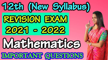 12th Revision Exam / Reduce syllabus 2022 / 12th maths Model question paper/ # mythrasyogichealing,