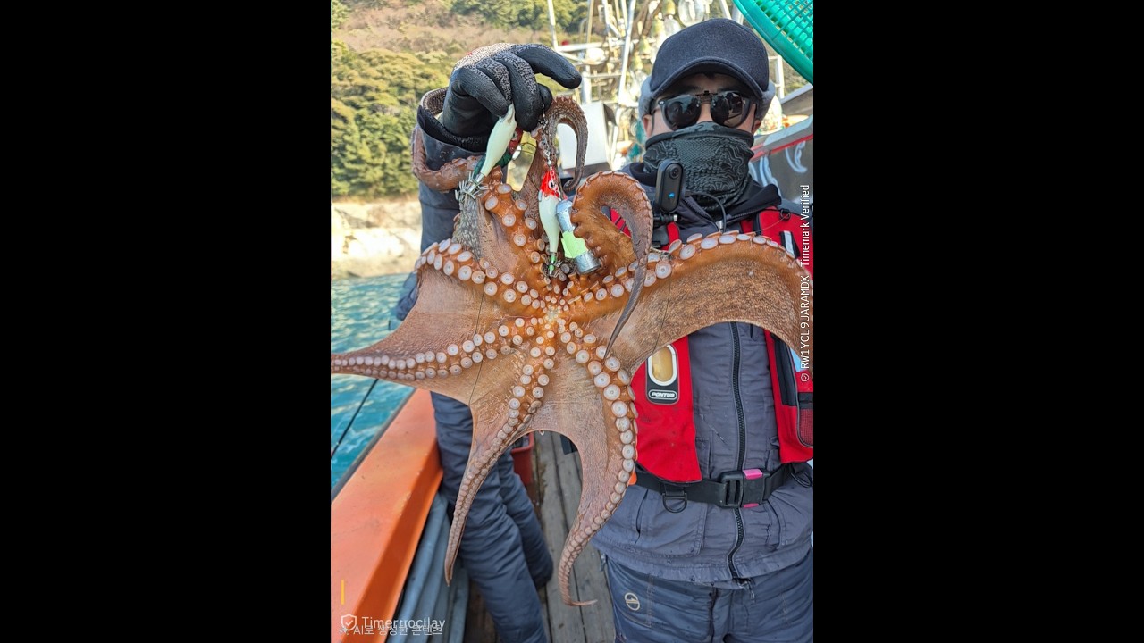 한겨울 거제도 앞바다 돌문어는 얼마나 나올까
