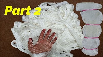How to make a cast net (step by step)  Part 2  /  Casting  machine  net
