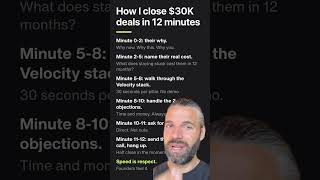 Here’s how I close $30Kdeals in 12 minutes @realmattgray