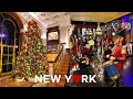 [4K]🇺🇸NYC Christmas Walk🎄 Midtown Manhattan, 6 &1/2 Ave, Lotte NY Palace🛕, Dinner at Papillon🍔🍺 2021