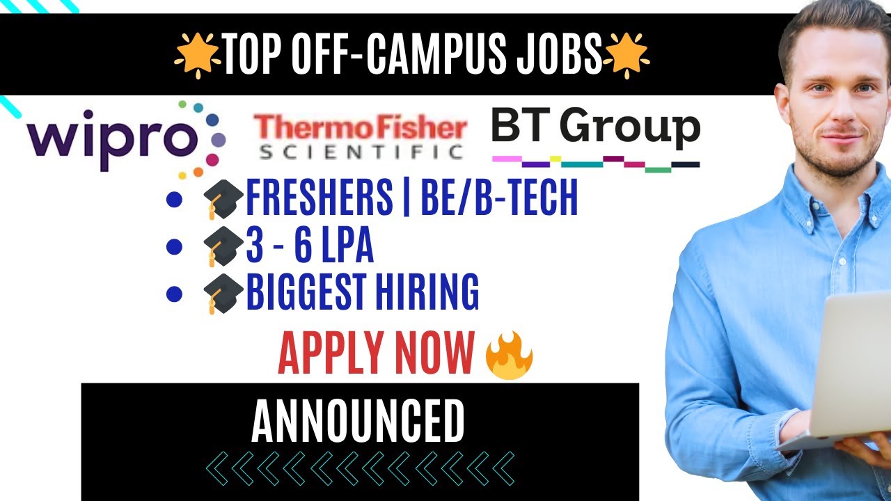 🔥 Wipro, BT Group & Thermo Fisher Hiring Freshers 2025 | Kolkata Jobs + Work From Home | Apply Now 🚀