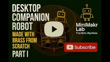 DIY Robot from Brass | ESP32 Microcontroller | Freeform Build | Desktop Companion Part I