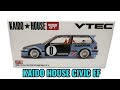 Kaido House X Mini GT Honda Civic EF Roulette V1 1/64 Azzurro – Modello Da Collezione