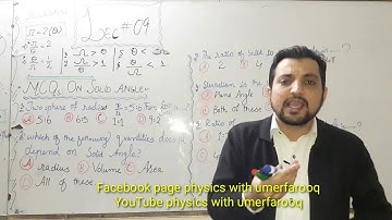 Relation between solid angle and plane angle
