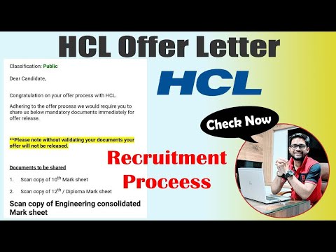 HCL Offer Letter | Document Verification before offer letter release | Fox Tech Academy