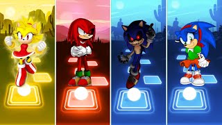 Sonic Exe 🆚 Super Amy Rose 🆚 Sonic Girl 🆚 Knuckles Exe Sonic | Sonic EDM Rush Gameplay