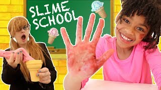 Slime school teacher, miss krachet is back and making the students
make ice cream. play tricks on here so that old teacher...