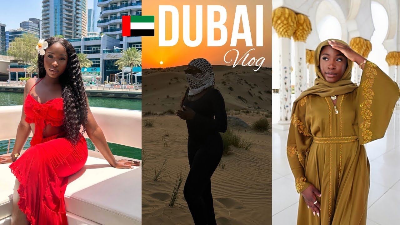 DUBAI SOLO BIRTHDAY TRIP VLOG | Yacht, Desert Safari, Grand Mosque  🌴🐪✨