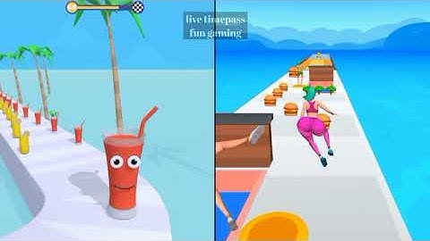 Juice Run vs Twerk Race 3D Gameplay -all levels Gameplay ios Android Mobile walkthrough game
