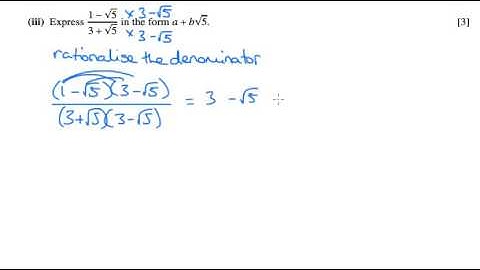 AS Pure Maths - Surds/Indices OCR C1 May 2006 q2iii
