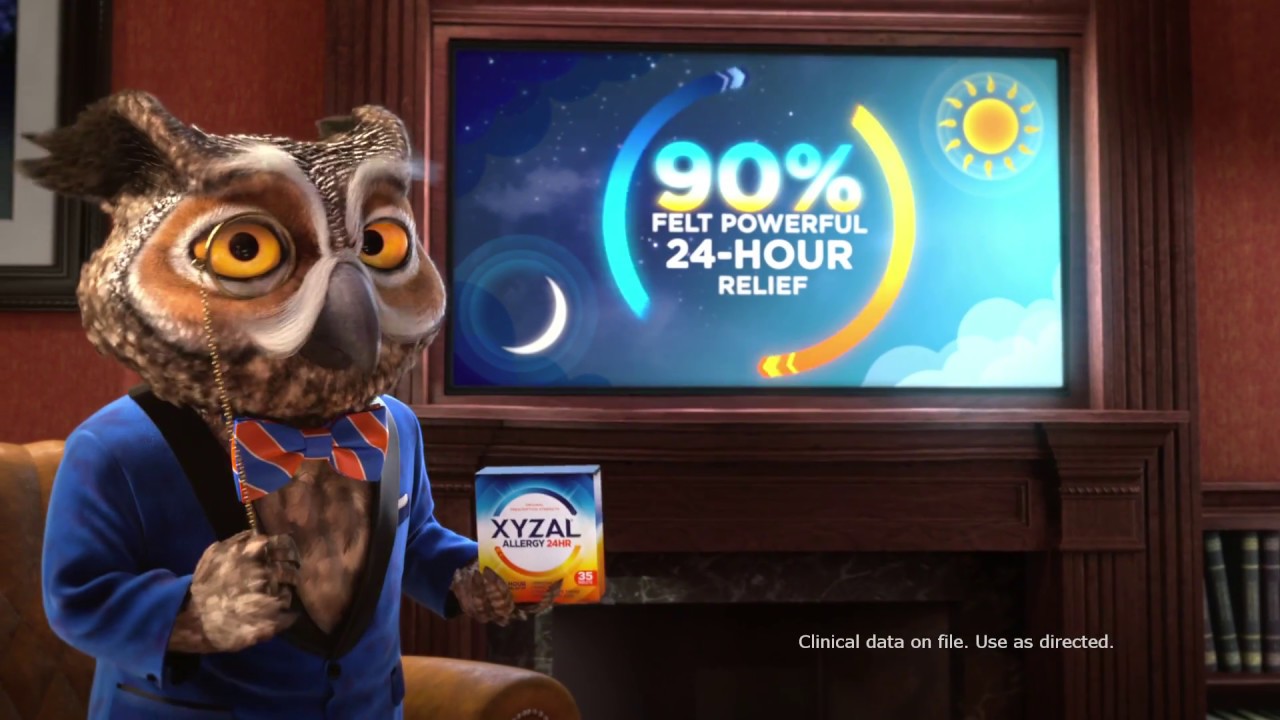 xyzal owl stuffed animal