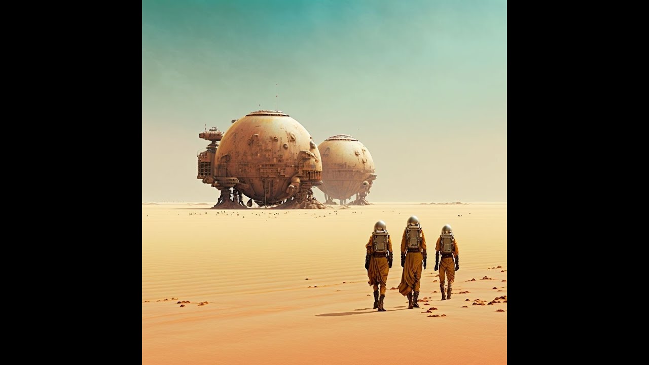 Space Friends On A Desert Planet
