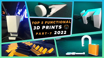 Top 5 Functional 3D prints | Part 7 | Thingiverse Trending 2022 | Functional 3D prints 2022