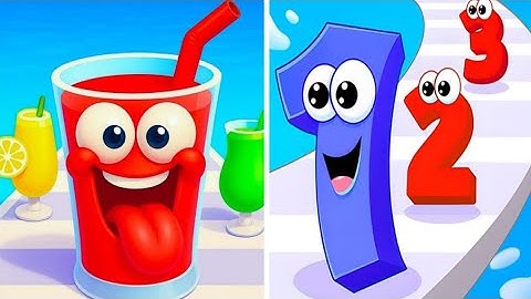 Number Master Run and merge VS Juice Run vs Juice Run vs Number Master All Levels Gameplay video