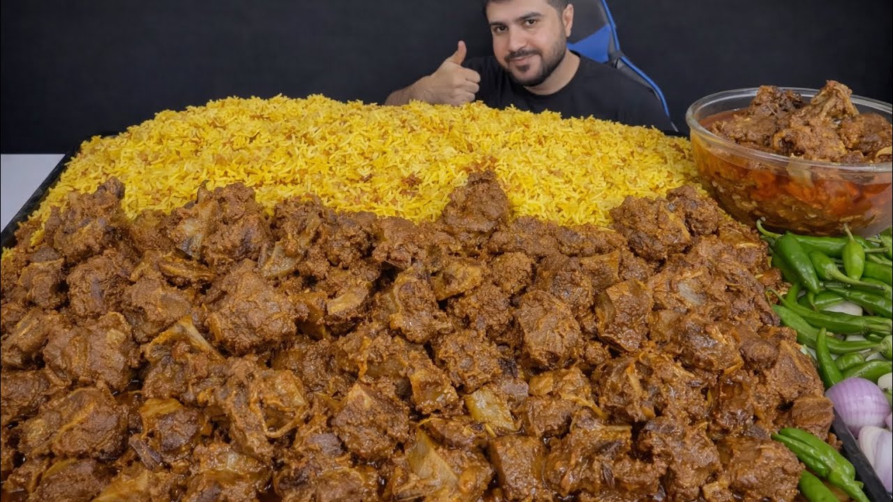 Huge Mutton Curry & Rice Feast | Big Mutton Mukbang | Spicy Mutton Eating Show