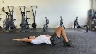 Supine shoulder flexion & extension