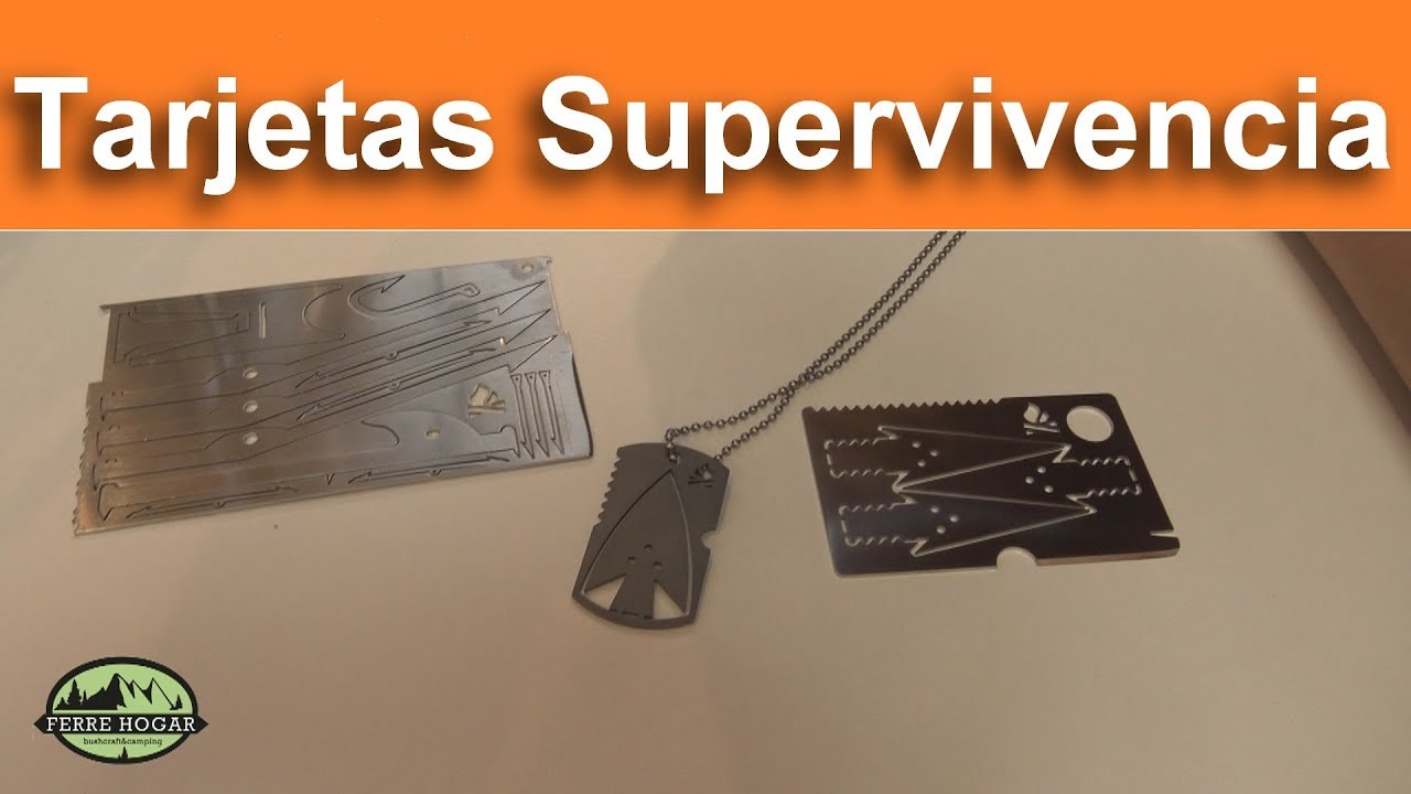 Tarjeta Multiusos De Supervivencia JV - Herramienta Completa Para Emergencias Y Actividades Al Aire Libre