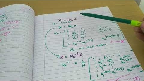 Properties of Twiddle Factor and concluding linear transformation of DFT(Matrix Formula)
