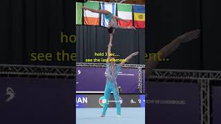 OMG... how they make this balance - acrobatic gymnastics AZE at European Championship