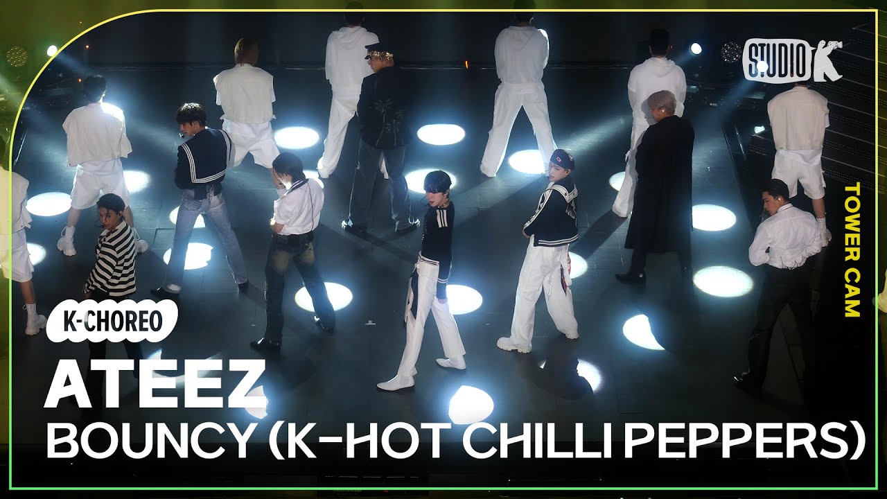 [K-Choreo Tower Cam 4K]  에이티즈 'BOUNCY (K-HOT CHILLI PEPPERS)' (Choreography) l @MusicBank KBS 230630