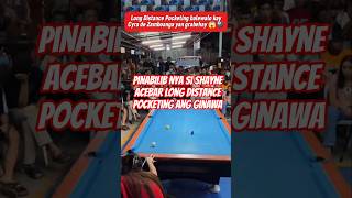 Cyra de Zamboanga yan grabehay ang tirada walang kaba ang Pocketing 😱 #shorts #subscribe #billiards
