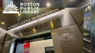 (Phone Fail?) Modded Otis Hydraulic West Elevators - Boston Public Library in Boston, MA