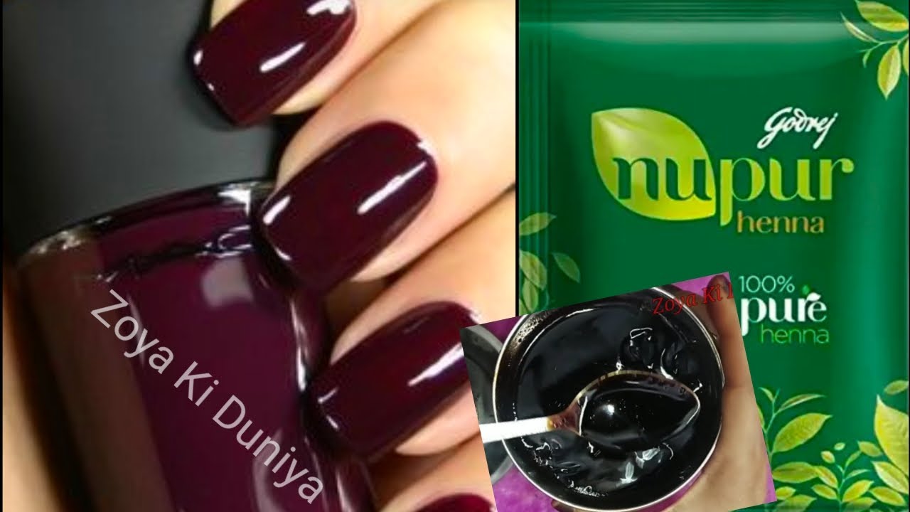 Natural & long lasting Nails Mehendi Nupur Henna powder se banaye Arq