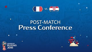 2018 FIFA World Cup Russia™ - FRA vs CRO - Post-Match Press Conference Update