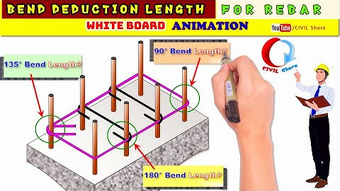 BEND DEDUCTION LENGTH OF REBAR Whiteboard Animation Handwritten Video format|4|26.05.21|CIVIL Share