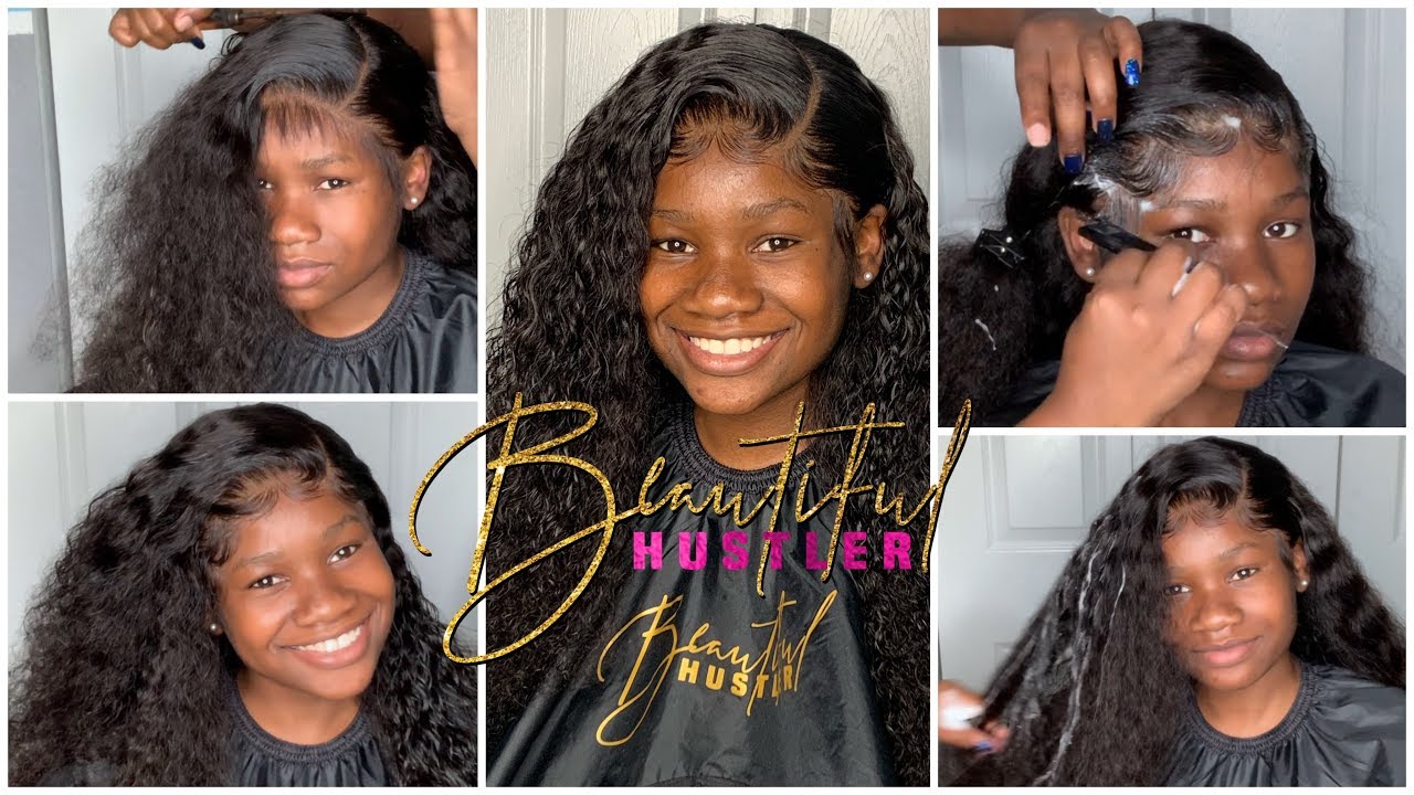 Curly Lace Wig REApplication 🔥A lot of Baby HairsMousse Method 💕