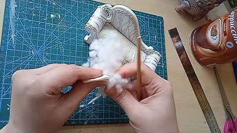 Miniature Victorian sofa 1:12 scale. Gypsum dollhouse furniture baroque style cosette blue luxury