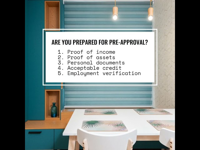 Are Your Prepared For Pre-Approval?