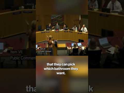 Woman Disrobes At California School Board Meeting In Protest Of Locker Room Policies Shorts