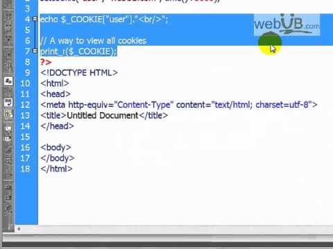 สอน php cookie - YouTube