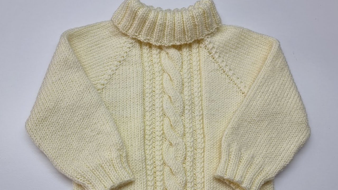 Balıkçı Yaka Kazak Modeli Kolay Çocuk Kazağı