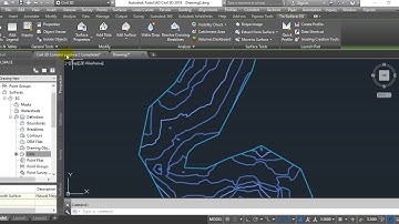 Extract Contours from surface Civil 3D