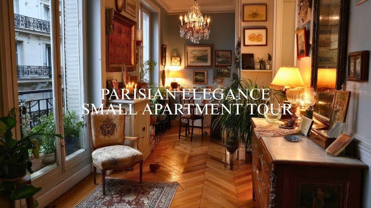 Изысканная небольшая квартира с художественным парижским интерьером.