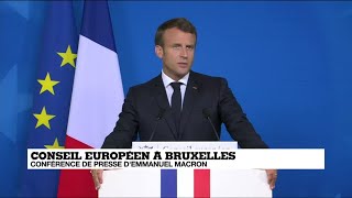 REPLAY - Conférence de presse d'Emmanuel Macron au Conseil européen à Bruxelles