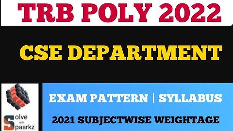 TRB POLYTECHNIC CSE PREPARATION 2022 IN TAMIL | TNEB AE CSE | SYLLABUS |EXAM PATTERN ONLINE COACHING