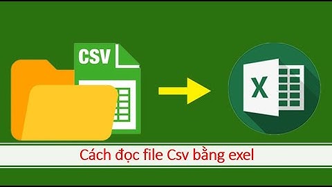 Cách đọc file Csv bằng exel