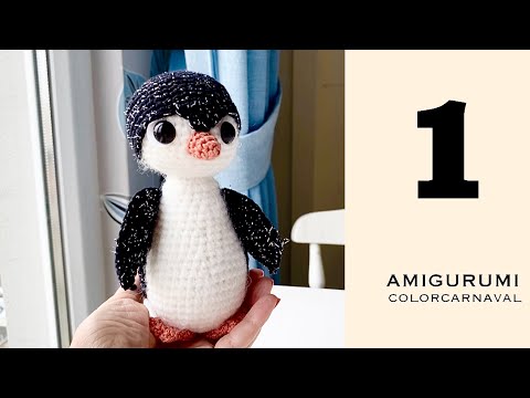 Amigurumi Penguen Yapılışı - 1 | SUBTITLES 👍