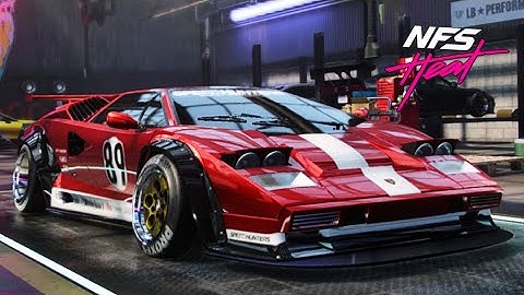 Lamborghini Countach 25th Anniversary customization, and gameplay NeedForSpeed HEAT