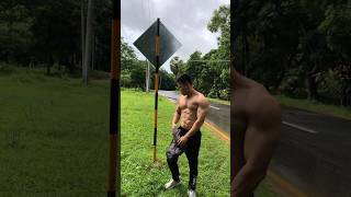 Human flag on Pole! 😈 #calistenia #calisthenics #humanflag