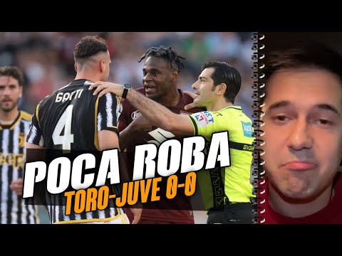 Scelte e gestione imbarazzante! 😱 Torino-Juventus 0-0