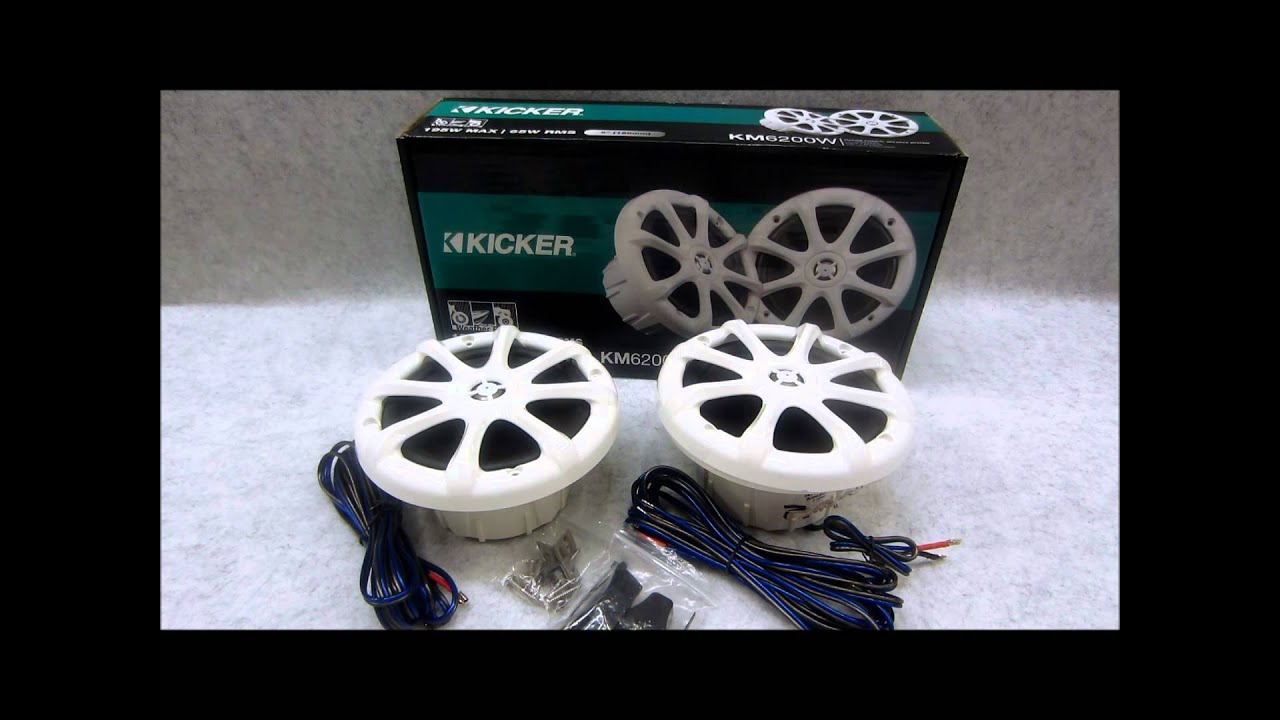 kicker boat speakers