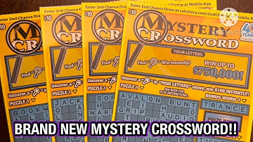 BRAND NEW MYSTERY CROSSWORD!! CA Scratchers