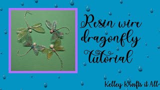 UV resin wire dragonflies