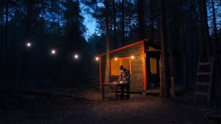 Building a cozy cabin in the woods, Relaxing video with the sounds of the forest ASMR