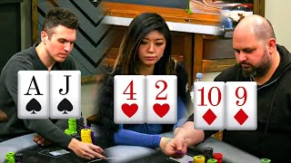 Xuan Plays Low Cards & Makes A Flush